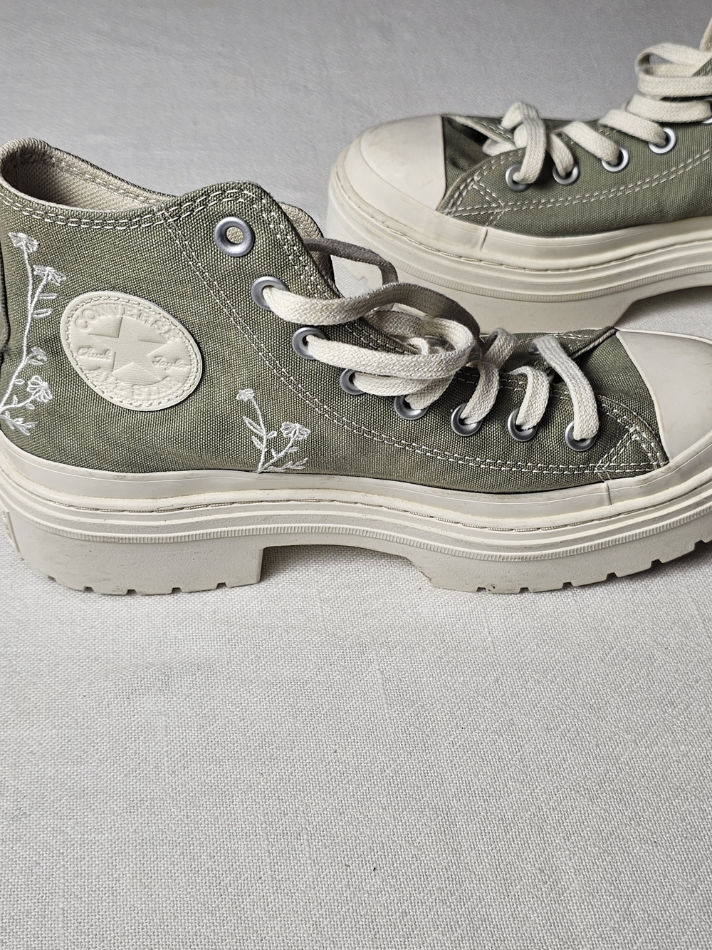 Converse Chuck Taylor All Star Lift Platform "Autumn" high-top Women 8.5 Green